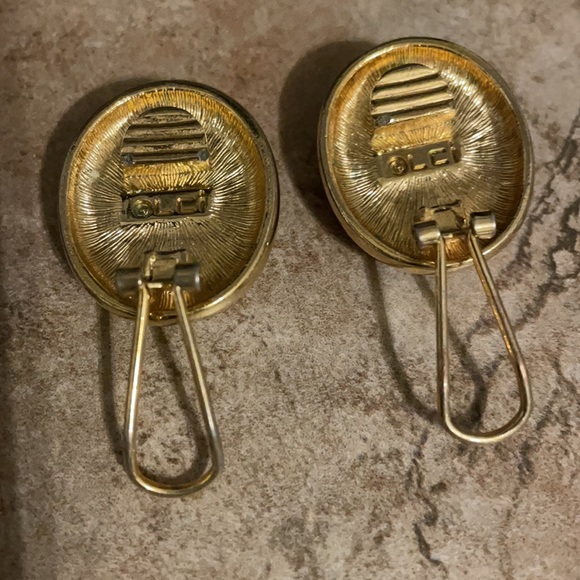 Vintage LCi LIZ CLAIBORNE Clip On Earrings - Picture 4 of 6